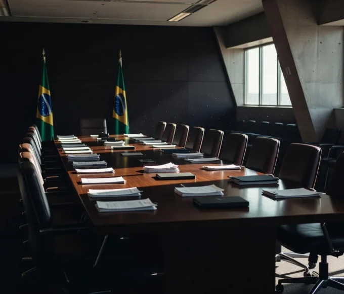 Sala de reuniões na Defensoria do DF para encontro de autodefensores com síndrome de Down