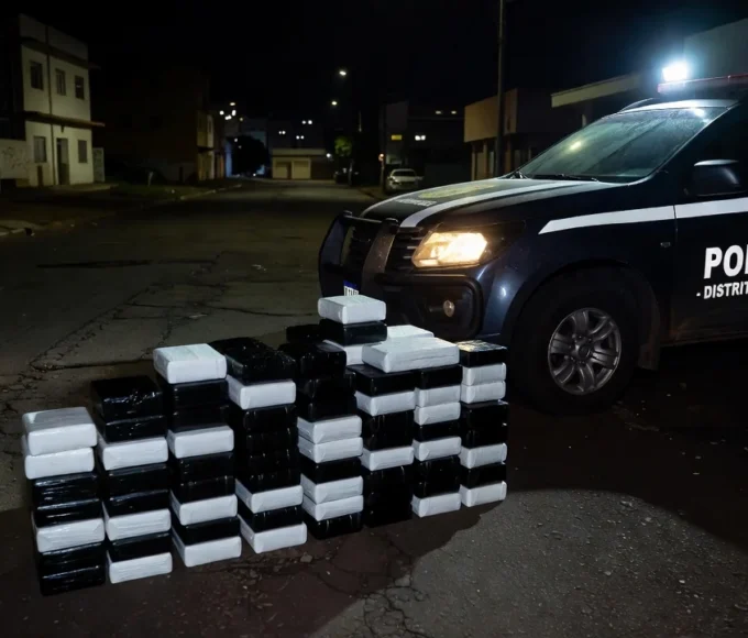 Apreensão de 165 kg de cocaína pela Polícia Civil no Recanto das Emas